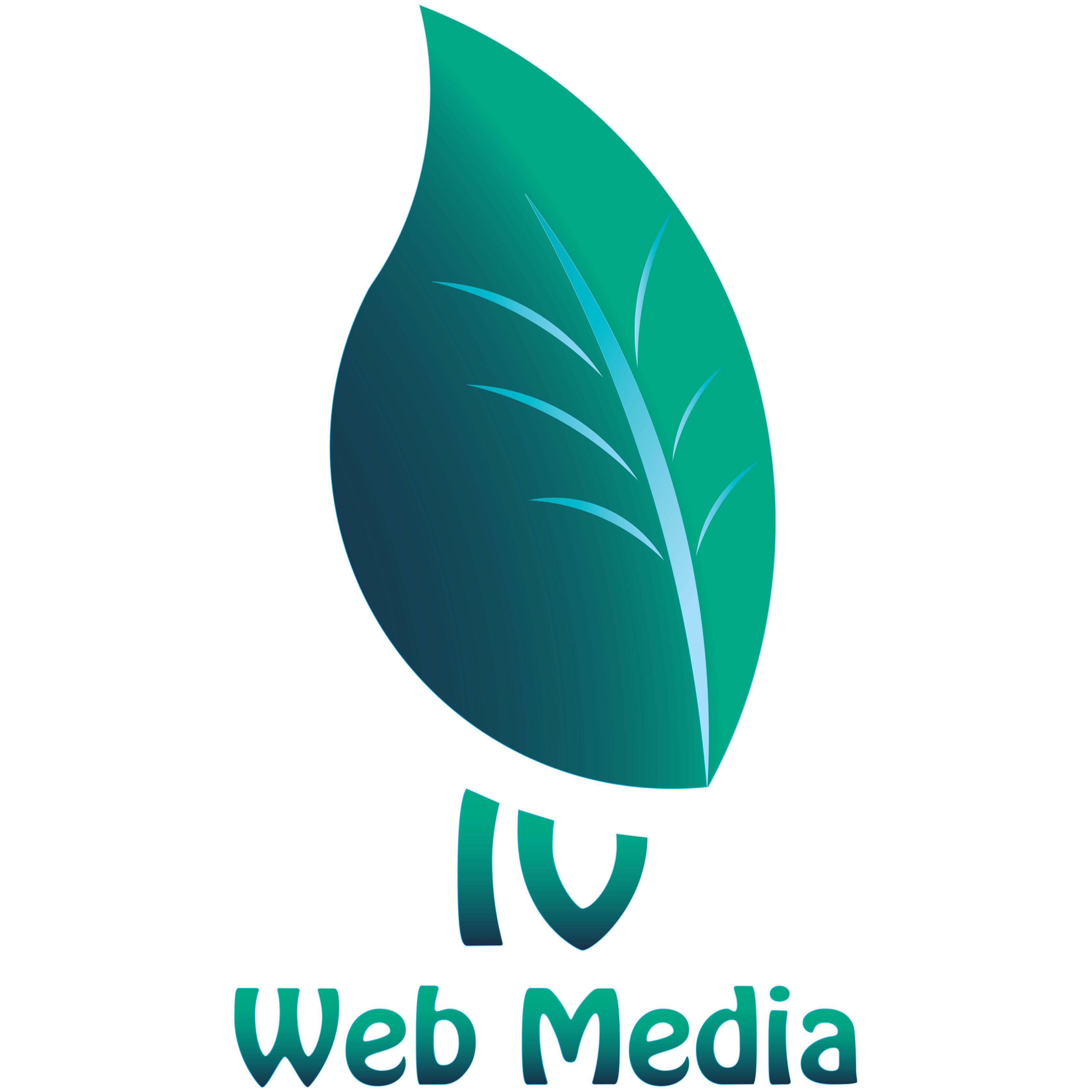 IVY Web Media logo with leaf and phrase "IV Web Media"